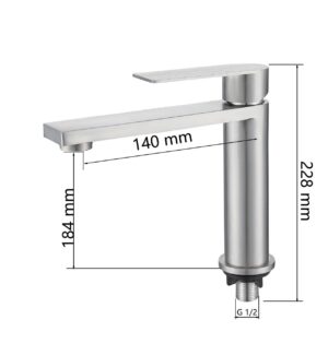 Kran Wastafel Stainless GTWO (5732)