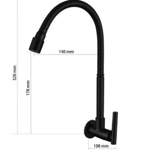 Kran Sink Tembok Stainless GTWO (5708)