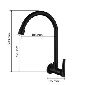 Kran Sink Tembok Stainless GTWO (5706)