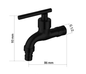 Kran Tembok Stainless GTWO (5703)