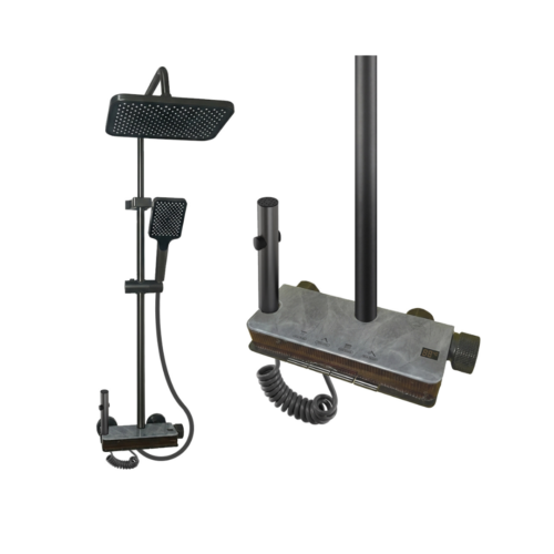 Shower Set Piano Digital Stainless LIZZADER (C-68)