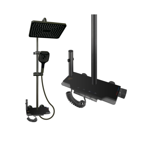 Shower Set Piano Digital Stainless LIZZADER (C-846)